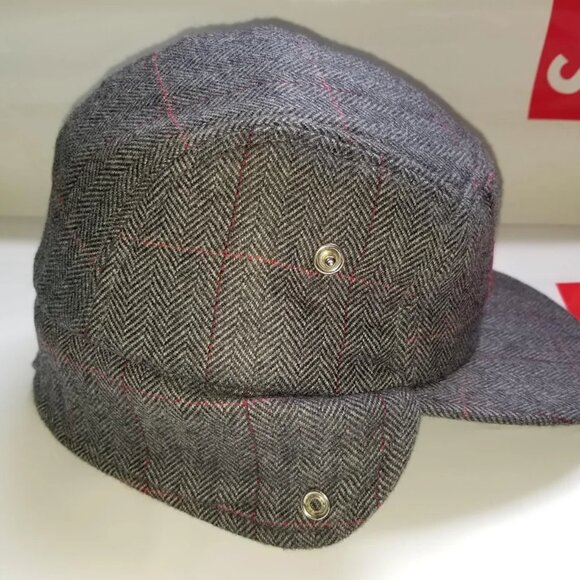 Supreme Wool Snap Up - FW 2011 - Hield Trail Hat - size S/M - Grey and Red Plaid - Picture 4 of 9